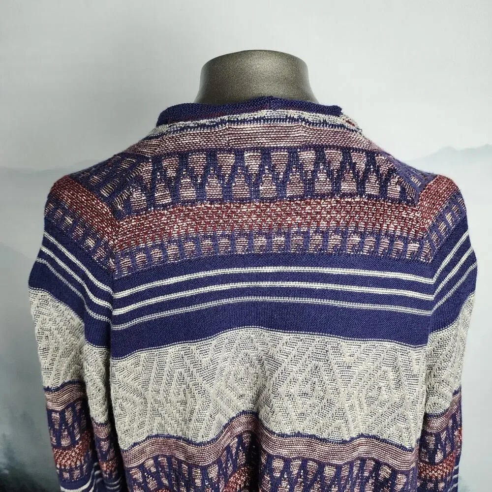 Le Moda Southwestern Aztec Print Multi-Color Cardigan | Women's Medium